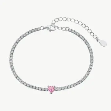 Sparkling CZ Tennis Bracelet with 0