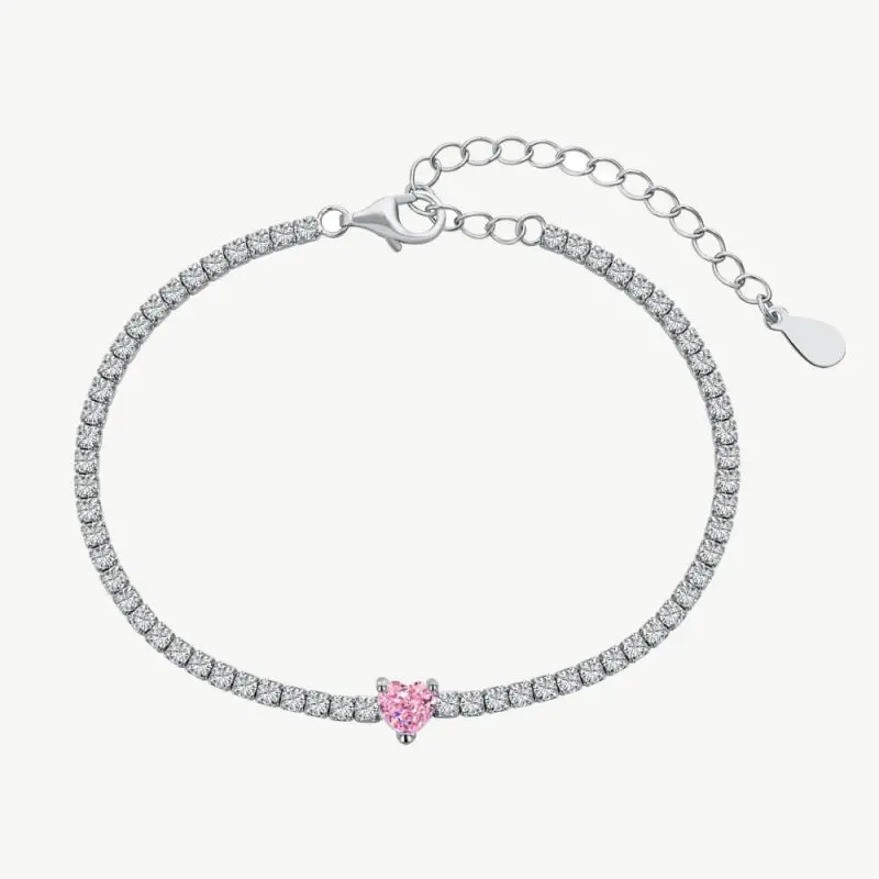 Sparkling CZ Tennis Bracelet with 0