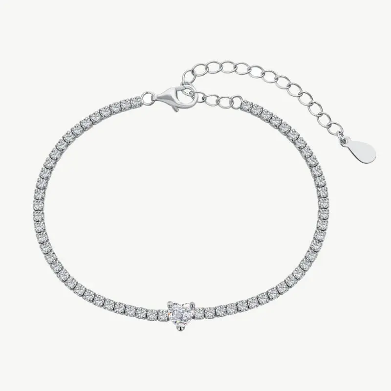 Sparkling CZ Tennis Bracelet with 0