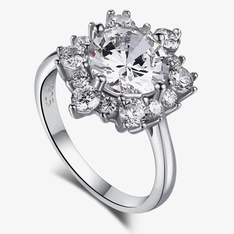 Brilliant Crown Design 925 Silver Ring NE120282-S-W-WH (1)