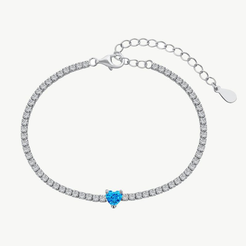 Sparkling CZ Tennis Bracelet with 0