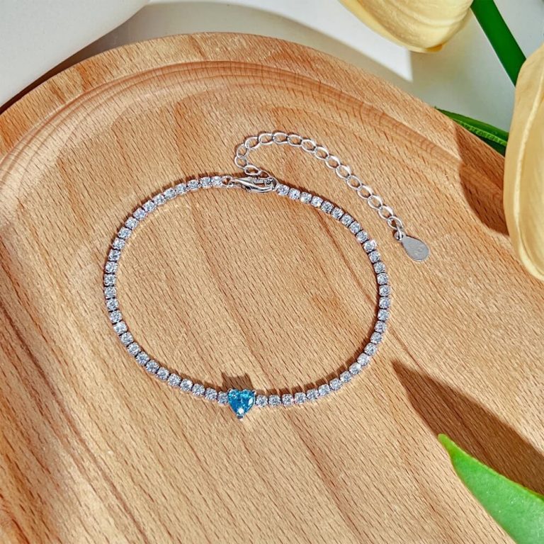 Sparkling CZ Tennis Bracelet with 0