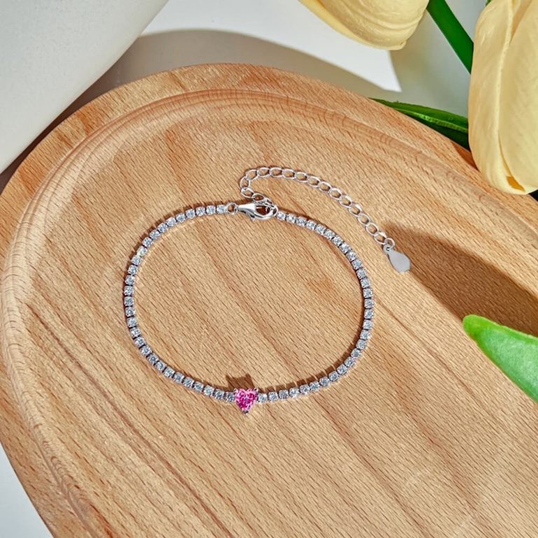 Sparkling CZ Tennis Bracelet with 0