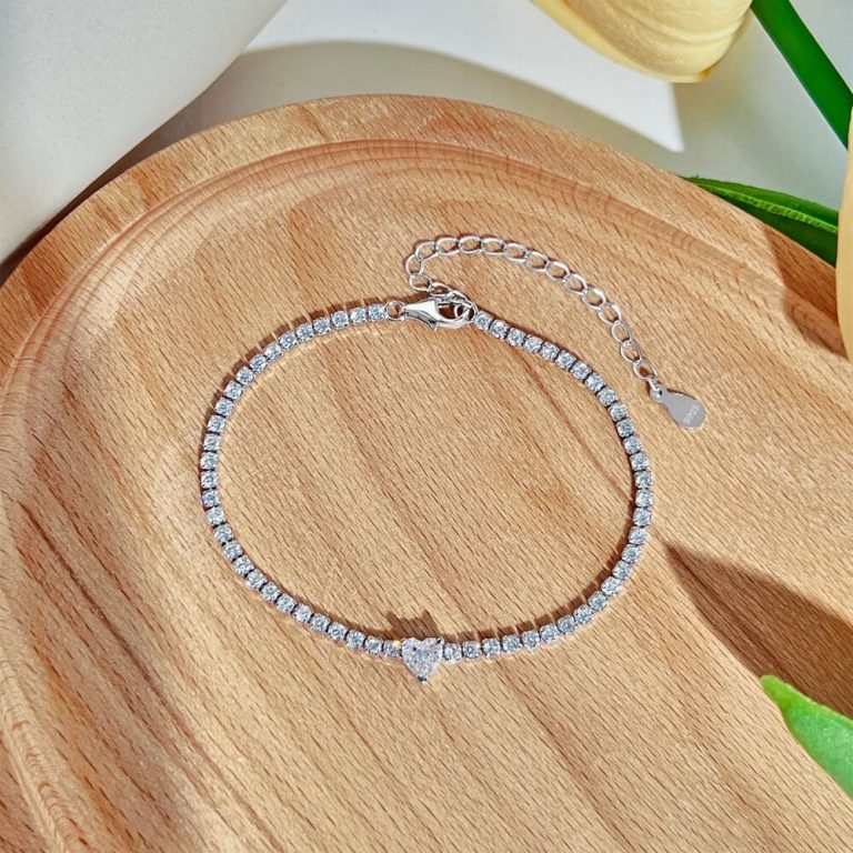 Sparkling CZ Tennis Bracelet with 0