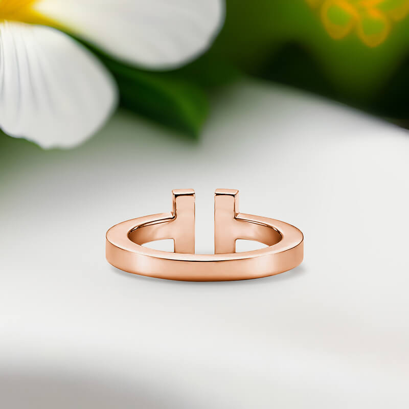 Replica T Square Ring rose gold plated other-2