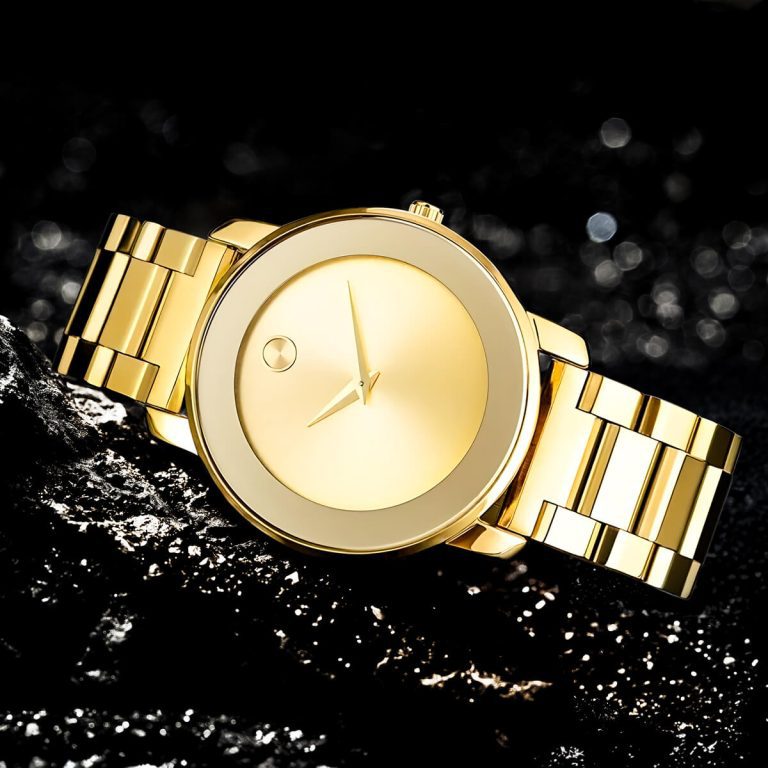 simple watch stainless steel gold 04