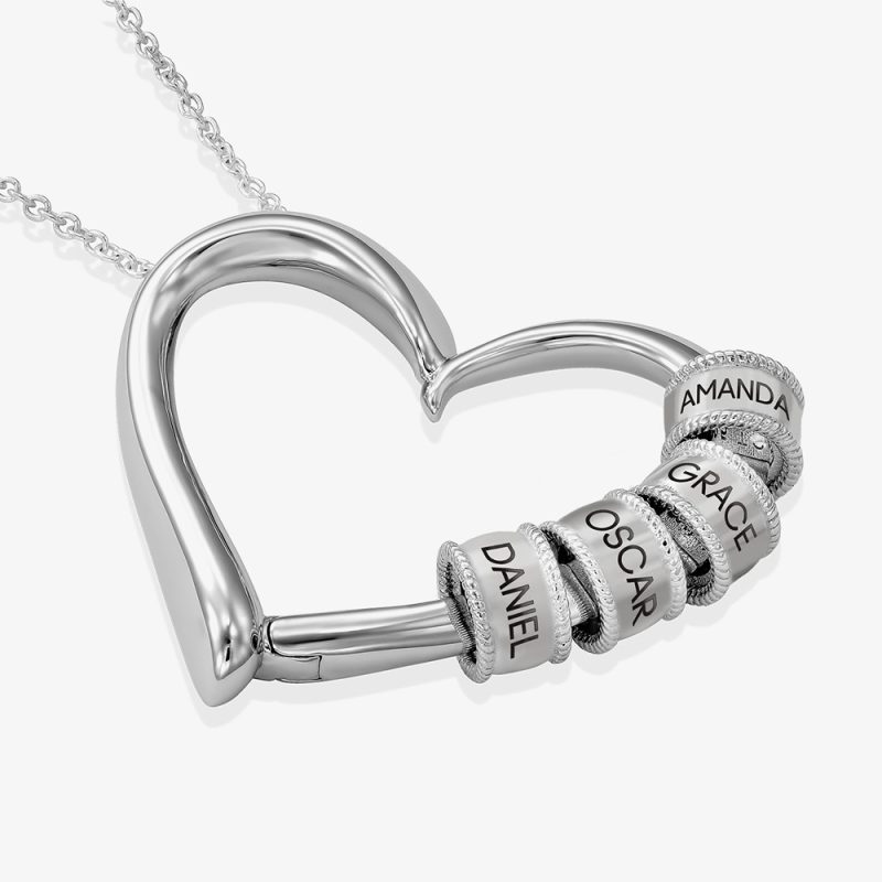 Elegant-Heart-Necklace-with-Personalized-Engraved-Beads-white-gold-plating-2a-1