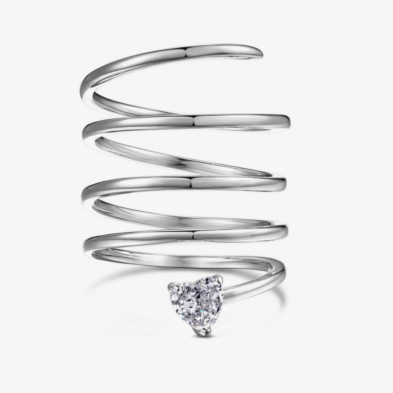 Modern-Serpentine-Silver-Heart-Diamond-Ring-01a