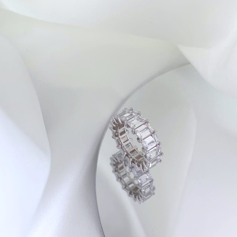 Baguette-white-Diamond-Eternity-silver-Ring-DY120539-S-W-WH-(2a)