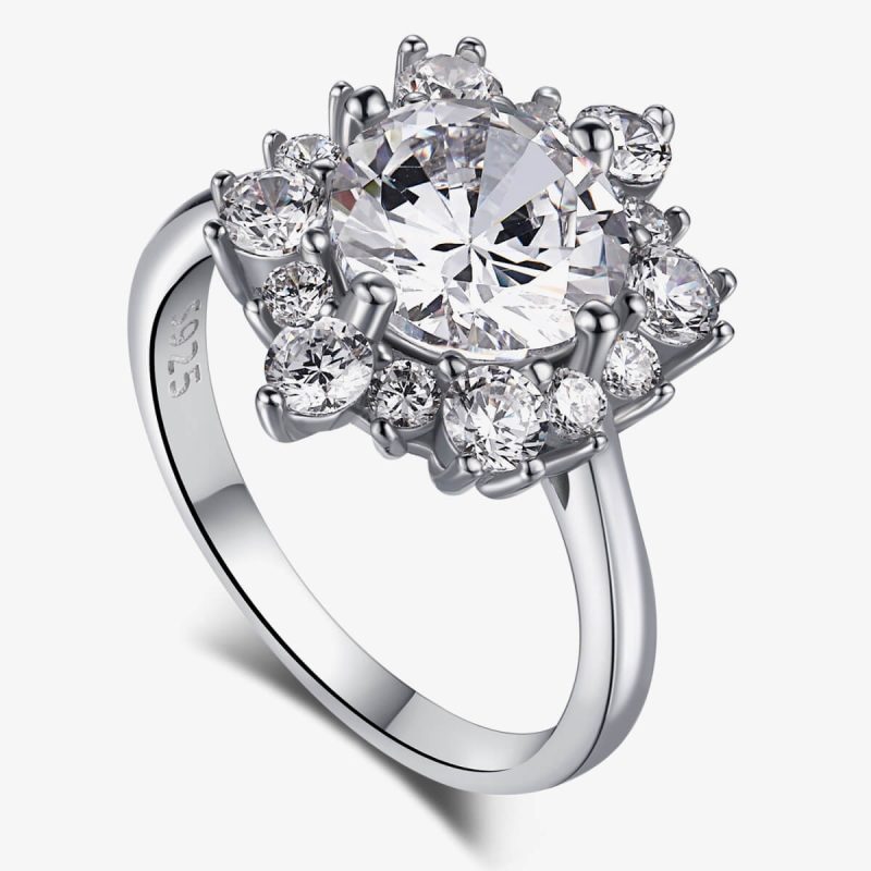 Brilliant Crown Design 925 Silver Ring NE120282-S-W-WH (1)