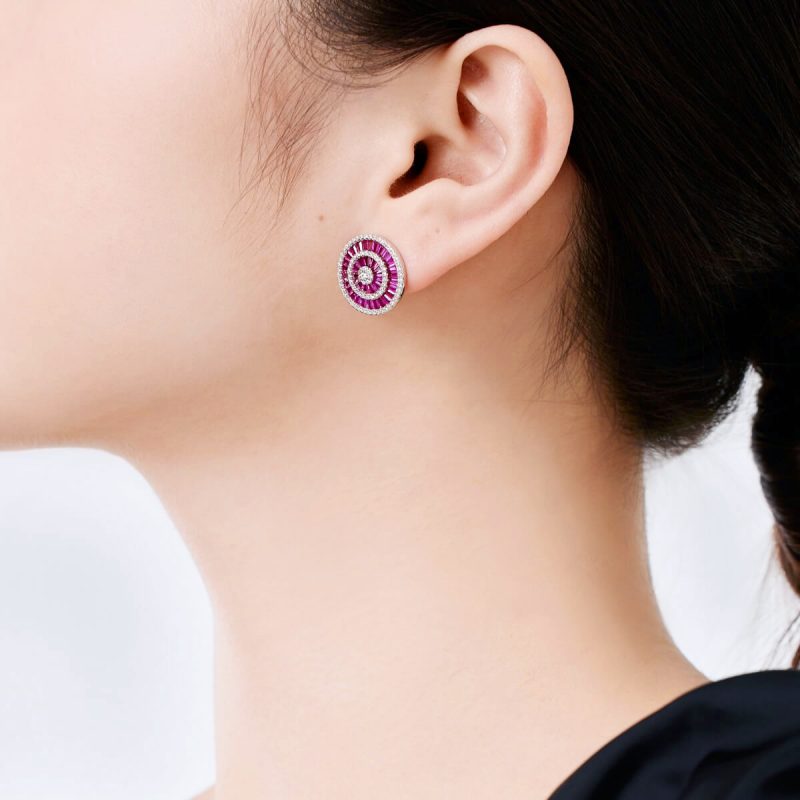 Circular-Pink-Gemstone-Stud-Earrings-DY1D0334-S-W-BO-(3a)