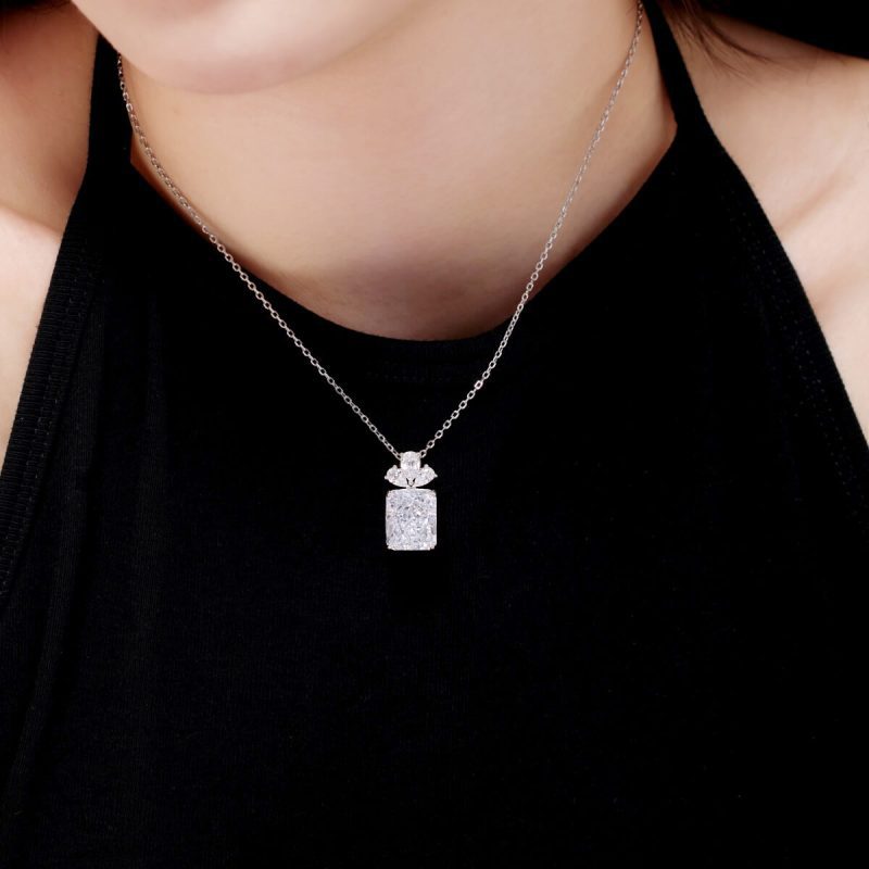 Diamond-White-Square-Gemstone-Pendant-Necklace-DY190764-S-W-WH-(4a)