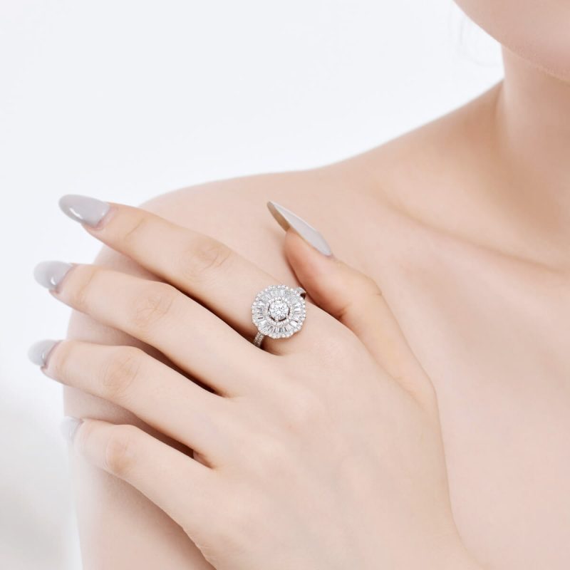 Flower-Shape-white-Gemstone-Inlaid-Silver-Ring-DY120966-S-W-WH-(2a)