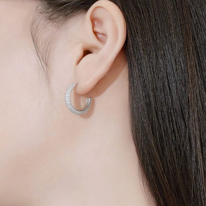 Multi-Row-Diamond-Encrusted-silver-Hoop-Earrings-DY110301-S-W-AB-15mm-(5a)