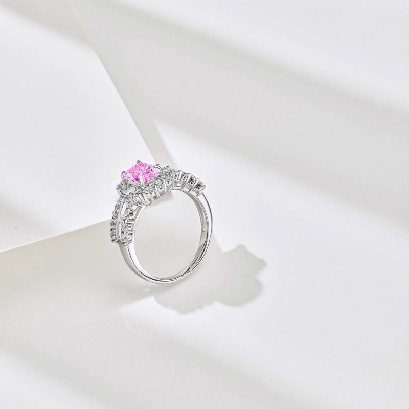 Pink-Gemstone-and-Diamond-Encrusted-Sterling-Silver-Ring-DY120787-S-W-RR-(2a)