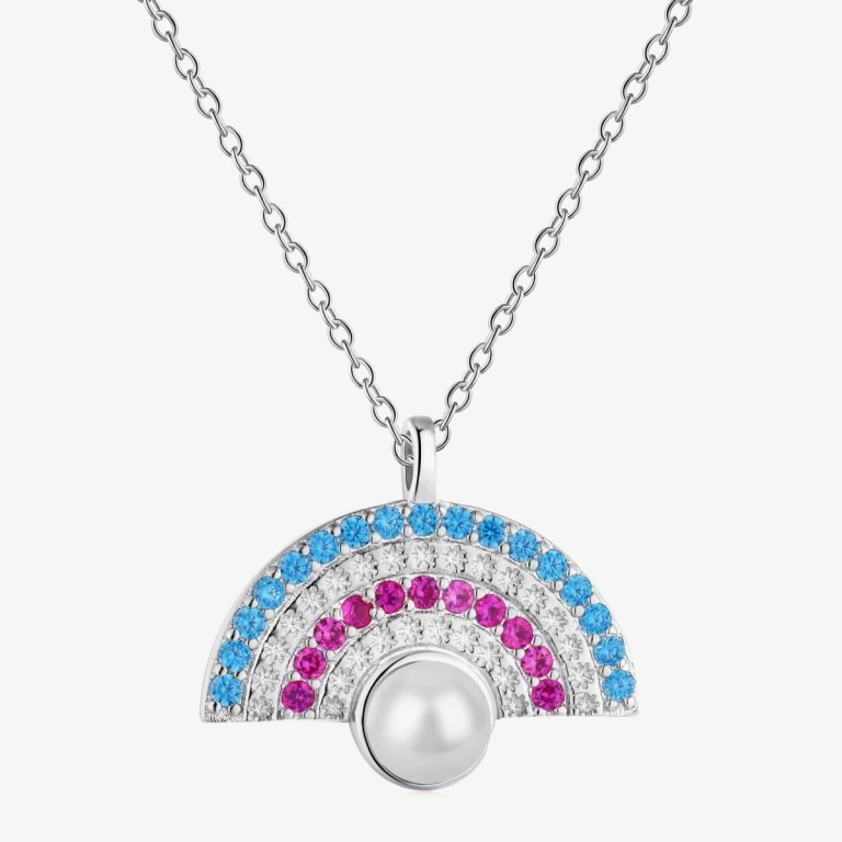 Rainbow Pearl 925 Silver Necklace NE190017-S-W-HD (1)