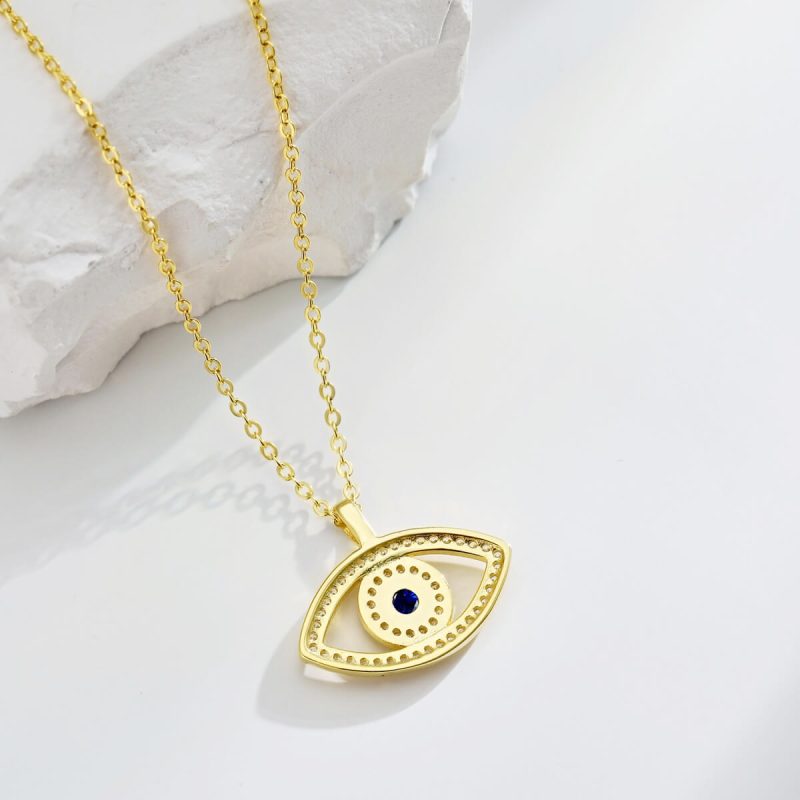 Sapphire-Eye-925-Silver-Gold-Necklace-DY190473-S-G-BA-(6a)