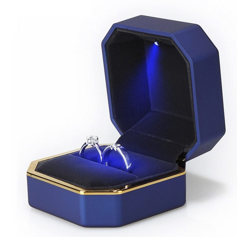 Blue Square Led Velvet Wedding Ring Case Other1 Ringbox24881-BL-G-L-BL